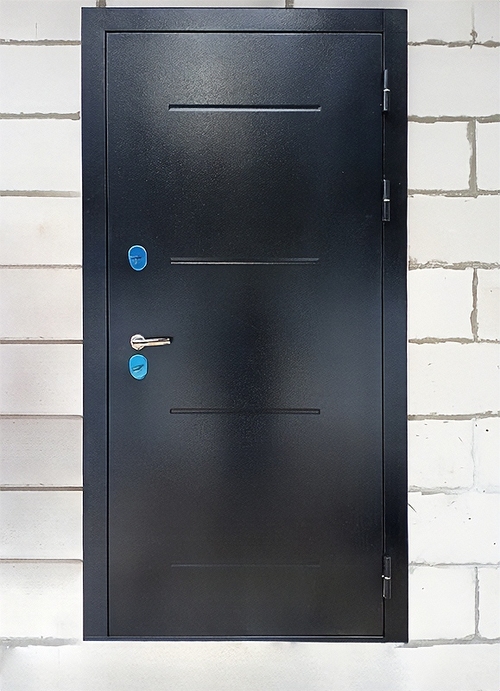Порошковая дверь черного цвета Порошковая дверь черного цвета